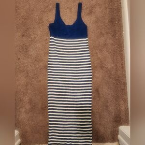 J.Crew Cyan Sweater Dress in Stripe, Sz S